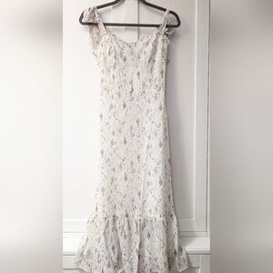 o.p.t One Pretty Time Toile De Juoy, Midi Dress, Lavender Floral, Multiple Sizes